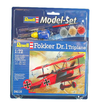 Revell ModelSet letadlo 64116 - FOKKER DR.1Triplane (1:72)