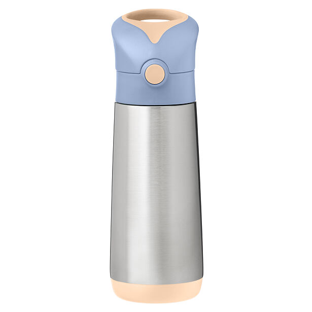 b.box Termoska na pitie so slamkou 500 ml - broskyňa