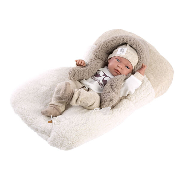 Llorens 73899 NEW BORN CHLAPČEK - realistická bábika bábätko s celovinylovým telom - 40 cm