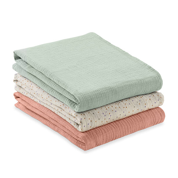 Hauck Sada 4-v-1 CUDDLE N CLEAN, 3ks, Sage-Beige Dots-Cork