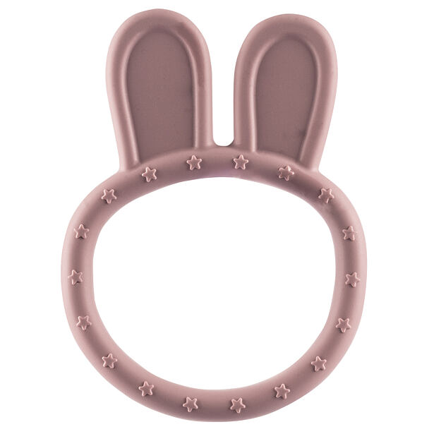 Zopa Silikonové kousátko Rabbit, růžové
