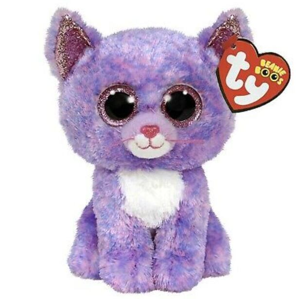 Meteor TY Beanie Boos CASSIDY, 24 cm - levanduľová mačka