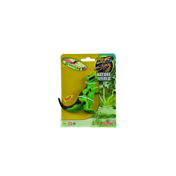 S 4340394 Gumový strečový dinosaurus, 4 druhy - poškodený obal