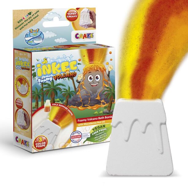 INKEE Šumivá bomba do vane - Penový vulkán
