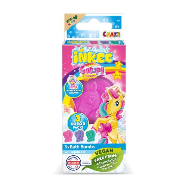 INKEE Mini pack šumivé bomba - Jednorožec Galupy
