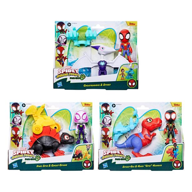 Hasbro SPIDER-MAN SPIDEY AND HIS AMAZING FRIENDS FIGÚRKA S DINOSAUROM A PRÍSLUŠENSTVOM, viac druhov