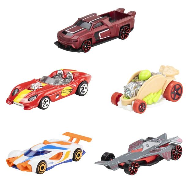 Hot Wheels 5ks Tematický angličák závodný