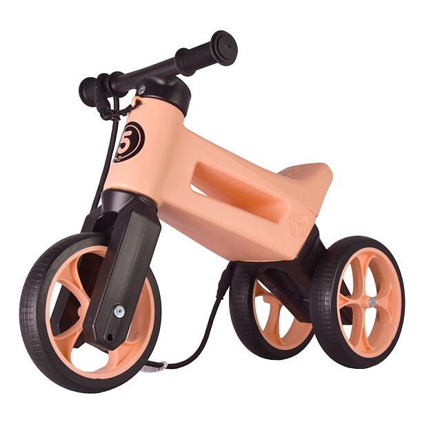 FUNNY WHEELS Odrážadlo Rider SuperSport Pastel-marhuľová 2v1