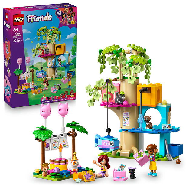 LEGO® Friends 4266 Mačacia narodeninová oslava a domček na strome