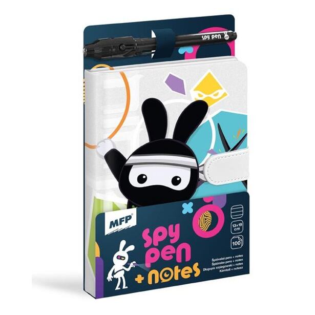MFP Blok s magnetem SPY notes černý