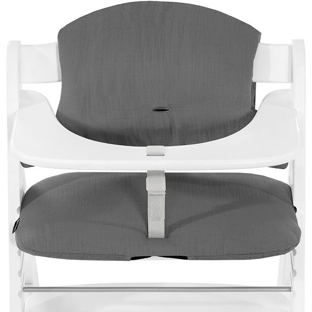 Hauck Polstrování Select na židličky Alpha+,Beta+ a Arketa, Muslin, Dark Grey
