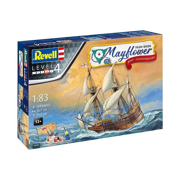 Revell Gift-Set loď 05684 - Mayflower 400th Anniversary (1:83)