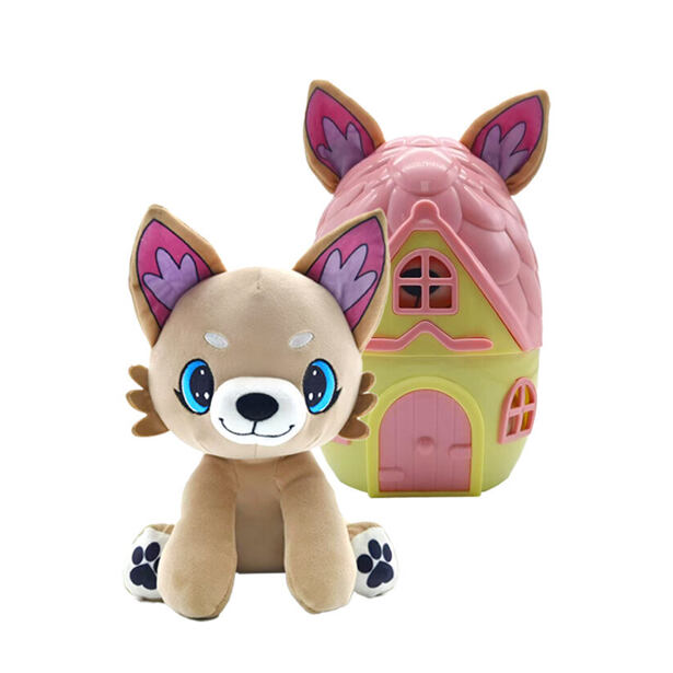 M95018 - STEPPOS PupaDorables Zvieratko v domčeku - Foxy Fluff - svetlo hnedé