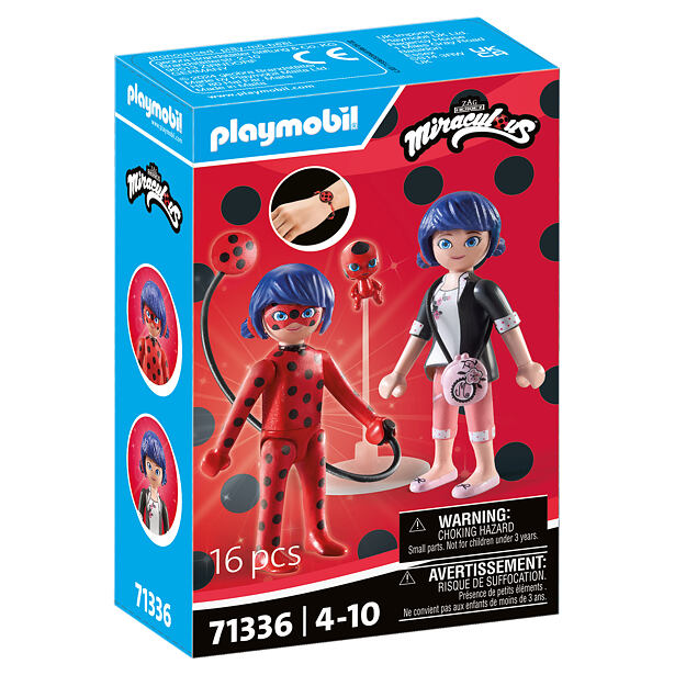 Playmobil Čarovná Lienka a Čierny kocúr: Marinette & Lienka