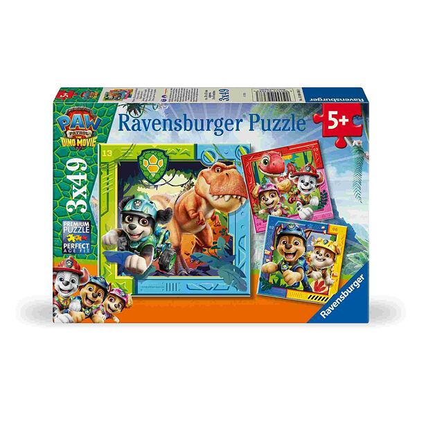 Ravensburger Patrula Cățelușilor: Filmul cu dinozaurii Puzzle 3x49 piese
