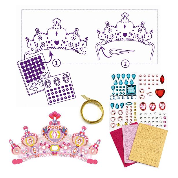 DJECO DIY Trblietavé korunky pre princezné