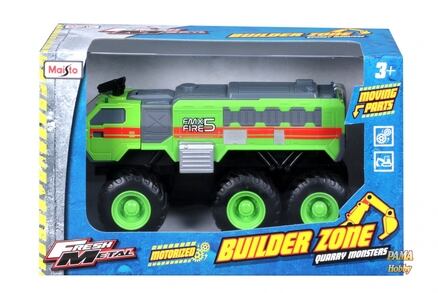 Maisto Builder Zone Quarry Monsters - Pracovné stroje - Záchranné vozidlo Green