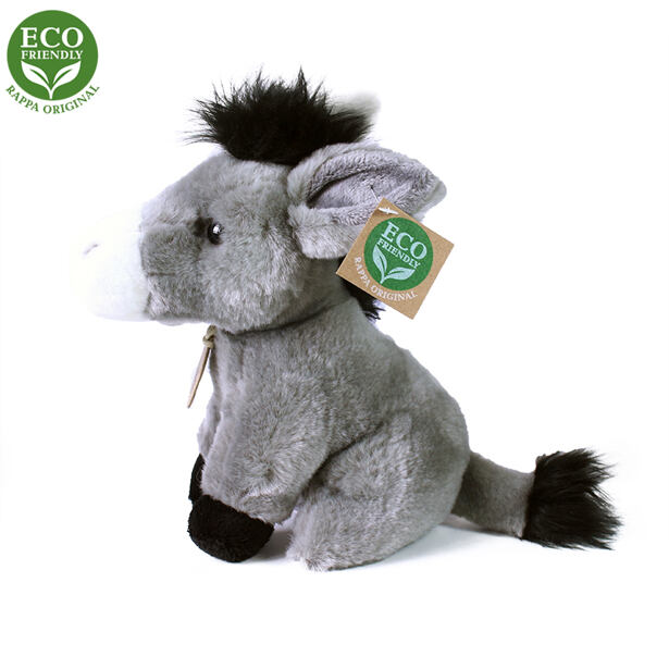 Plyšový somár sediaci 18 cm ECO-FRIENDLY