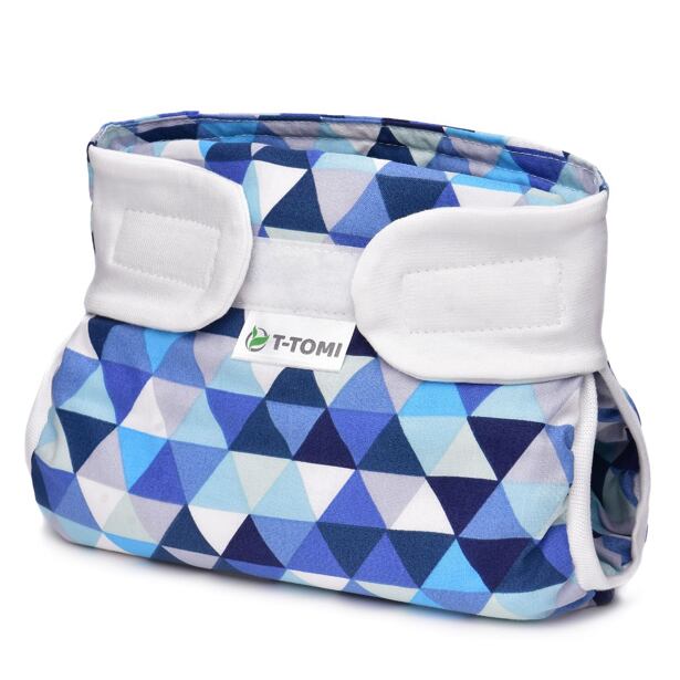 T-tomi Ortopedické abdukčné nohavičky - suchý zips, blue triangles, 5-9 kg
