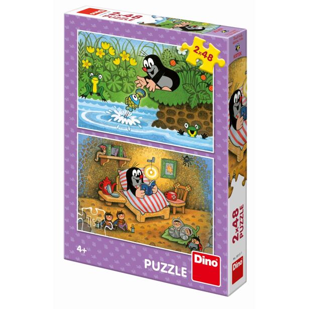 Dino KRTOK A PERLA 2x48 Puzzle NOVÉ