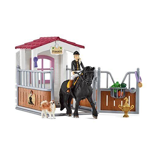 Schleich Stajňa s koňom klubová, Tori + Princess