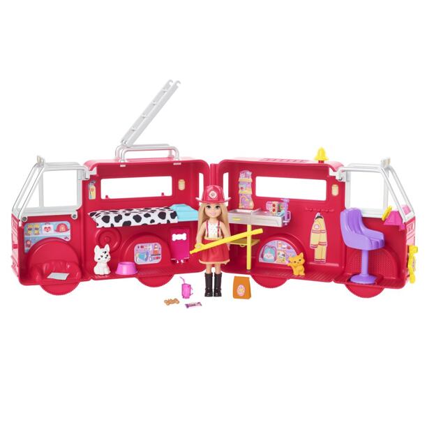 Mattel Barbie Chelsea hasičské auto