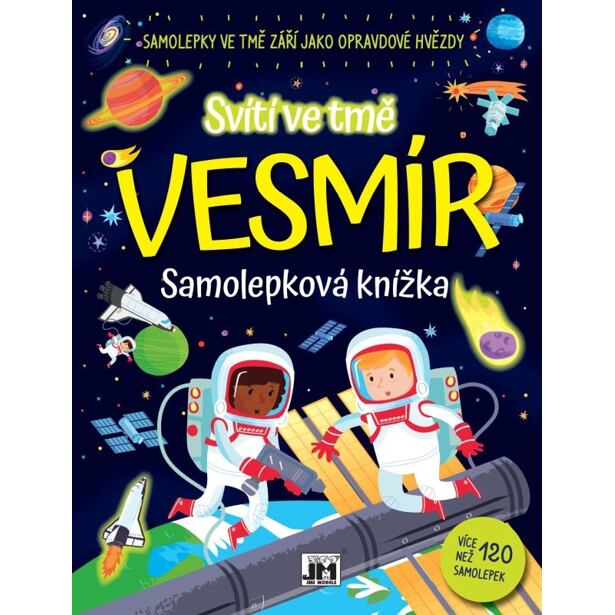 Jiri Models Vesmír - Svieti v tme - Samolepková knižka