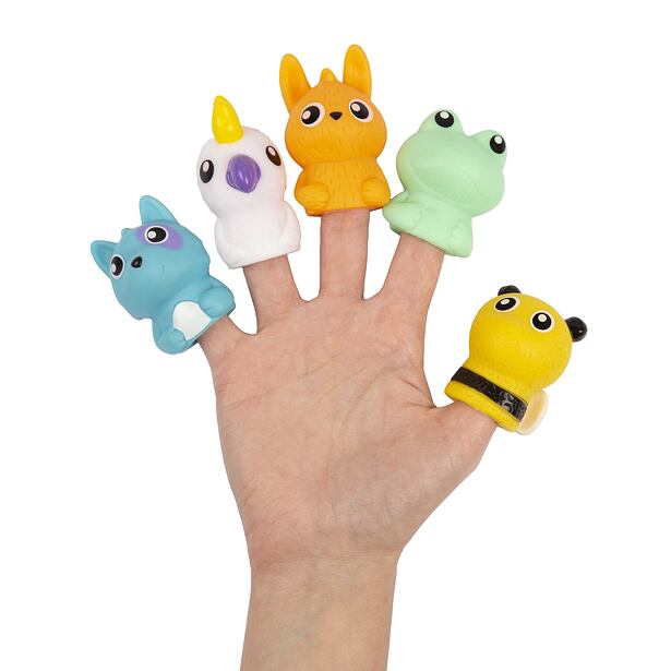 Playgro - Veselá knižka so zvieracími maňuškami