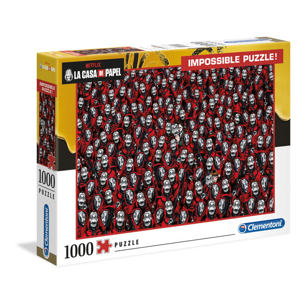 Puzzle Clementoni 1000 piese Impossible - La Casa de Papel