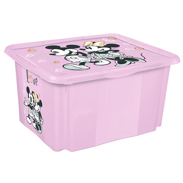 Úložný box s vekom malý Minnie 4,2l