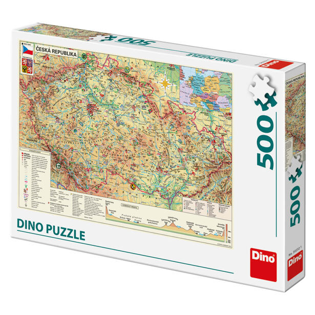 Dino Puzzle Mapa Slovenskej republiky 500 dielikov