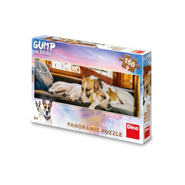 Dino GUMP Jsme dvojka na gauči 150 dílků panoramic Puzzle