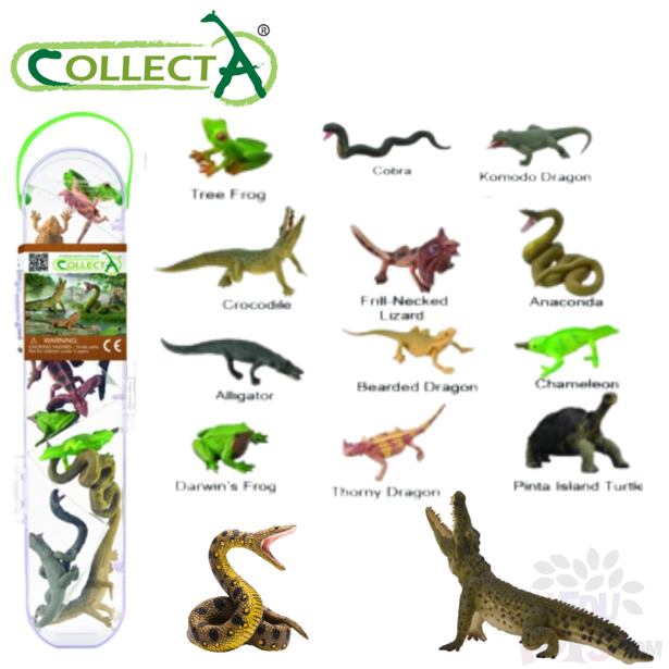 Collecta Mini plazy a obojživelníky, 12 ks