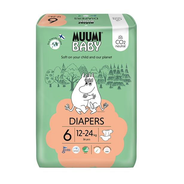 Muumi Baby 5 Maxi+ 10-16 kg (44 ks), eko plienky