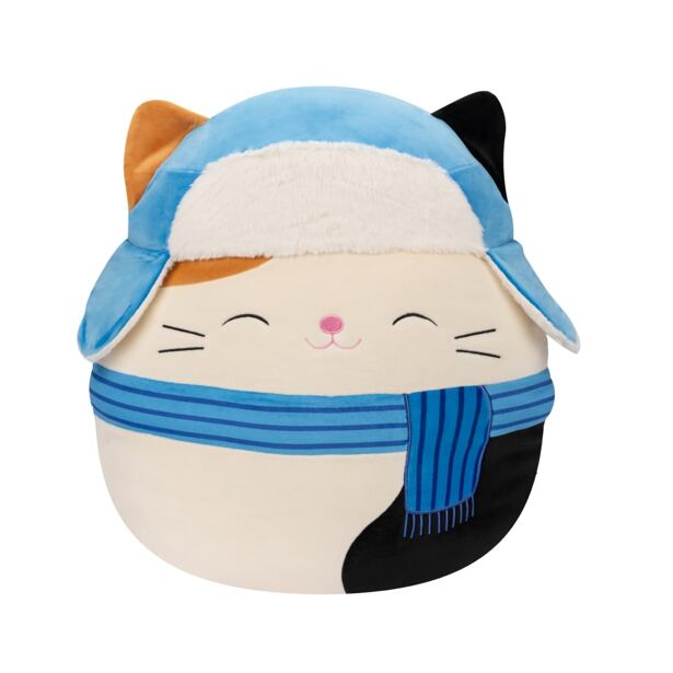 SQUISHMALLOWS Kočka s šálou a beranicí - Cam
