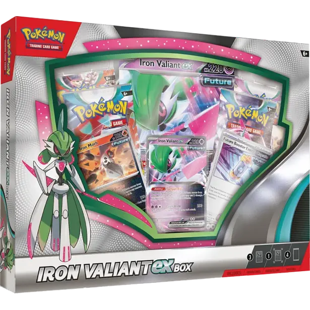 Pokémon-Sammelkartenspiel: Roaring Moon / Iron Valiant aus der Box