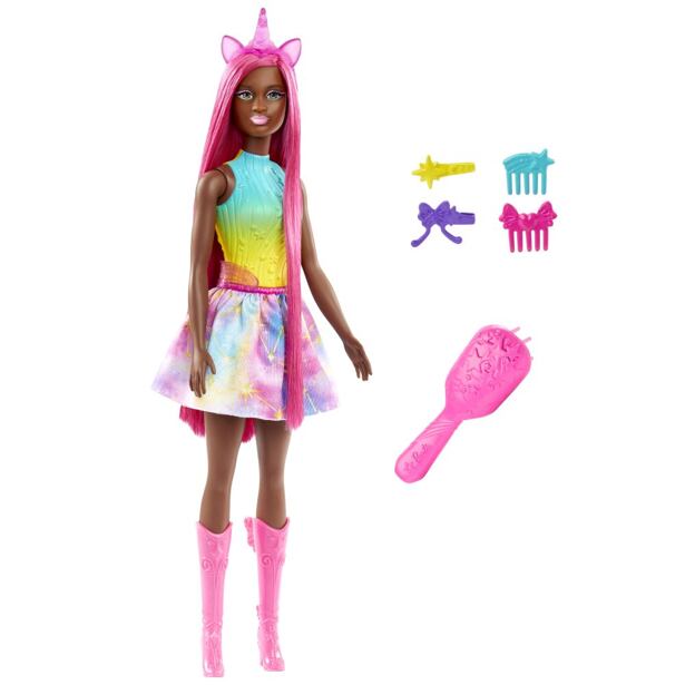 Mattel Barbie Rozprávková bábika s dlhými vlasmi - Víla jednorožec
