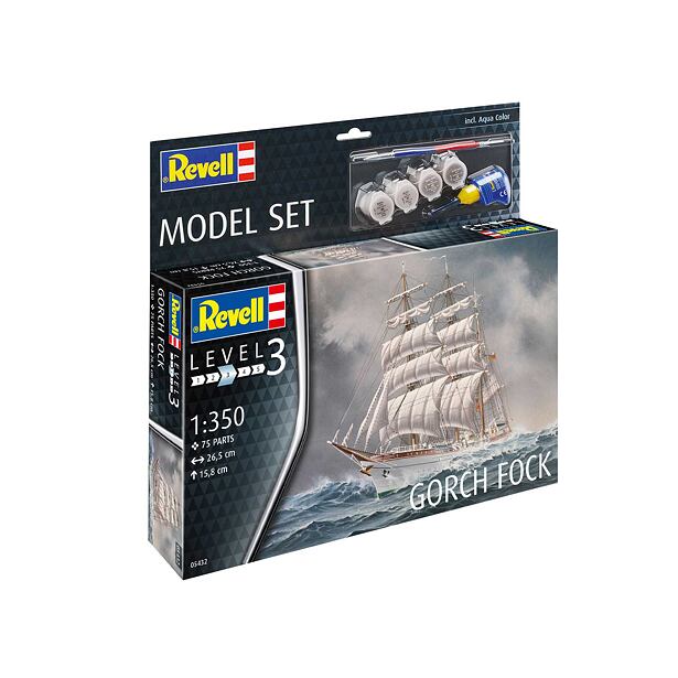 Revell ModelSet Loď 65432 - Gorch Fock (1:350)