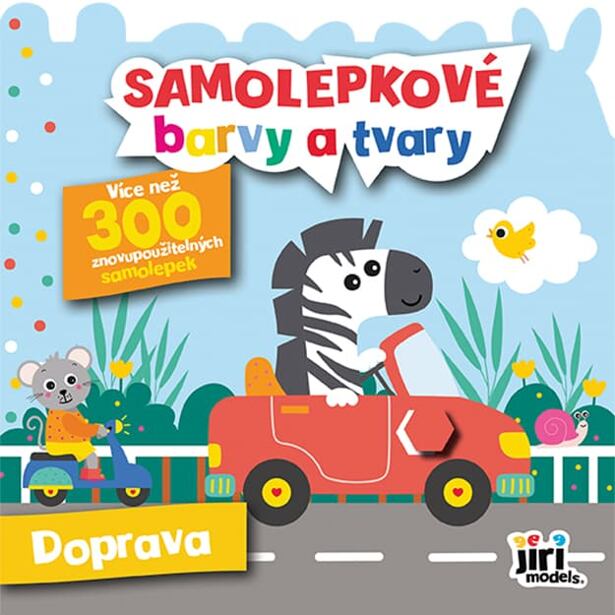 Jiri Models Samolepkové farby a tvary pre najmenších Doprava CZ
