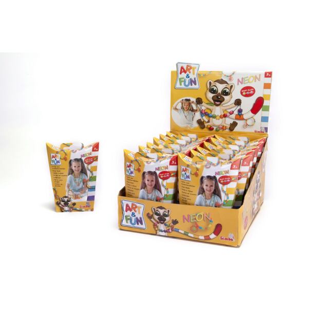 Simba Art&Fun Neónové zacvakávacie korálky