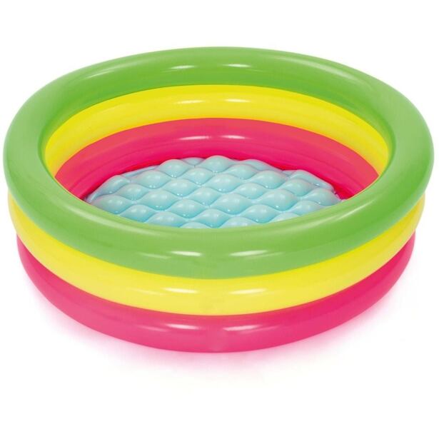 Bestway Nafukovací bazénik ružovo-žlto-zelený, priemer 70 cm