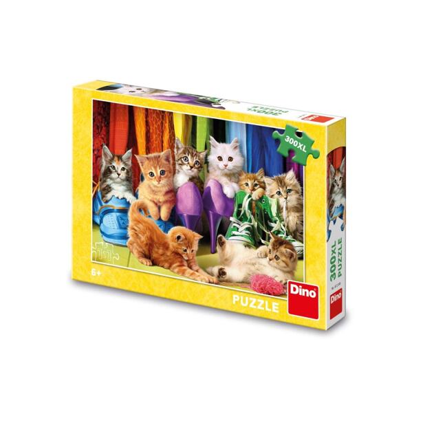 Dino Farebné mačiatka 300 dielikov XL Puzzle