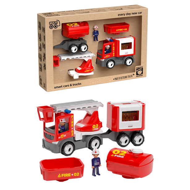 ECO MultiGO Fire set - figurky Igráčků hasičů s auty