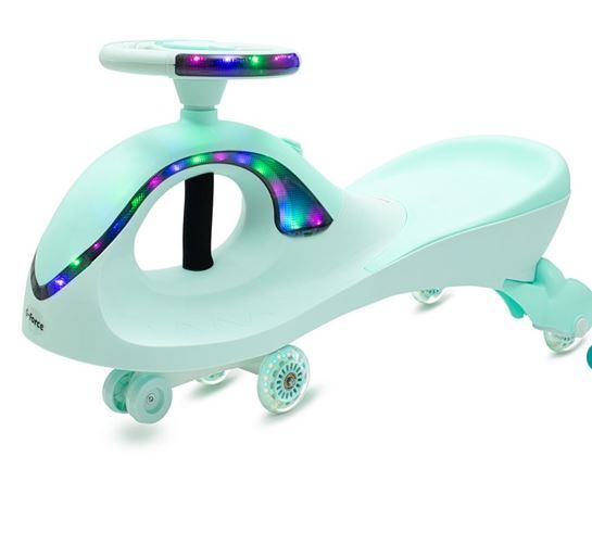Baby Mix Gravitační odrážedlo pro děti s LED G-Force zelené