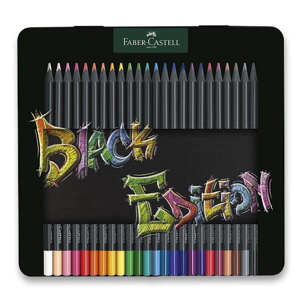 FABER-CASTELL Pastelky Black Edition 24 barev