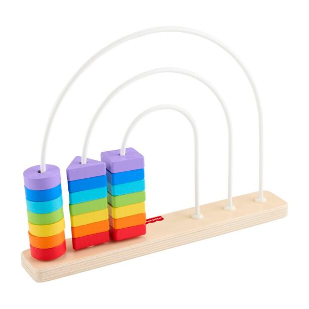 Fisher Price Drevené korálkové bludisko Dúha