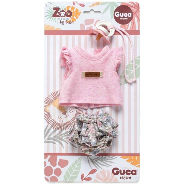 Guca OP994 Obleček pro opičku miminko REBORN velikosti 32 cm s příslušenstvím