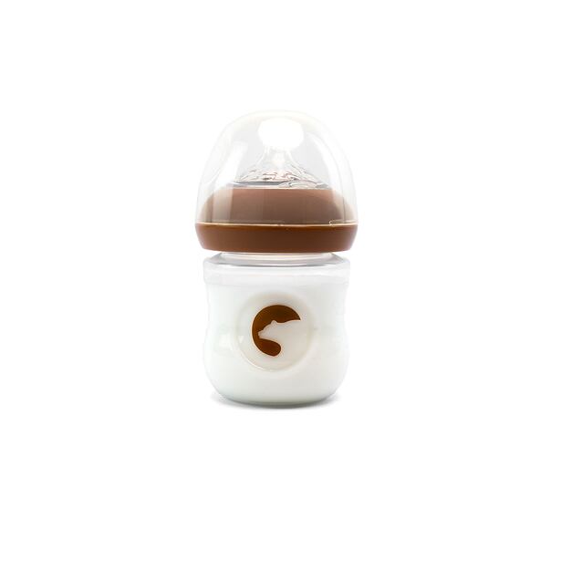 Kidnort Kojenecká lahvička Blabaer 125ml hnědá 0-3m