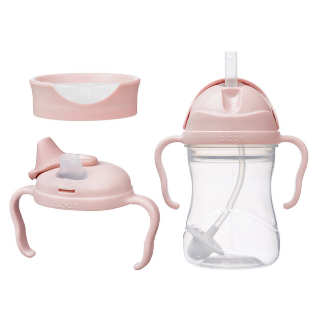 b.box Univerzální sada na pití 3v1, 240 ml - růžová