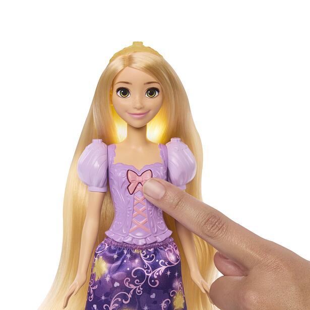 Mattel Disney Princess Bábika Locika so žiariacimi vlasmi